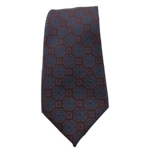 Mark Alexander Mens Tie Geometric 100%Silk Made In USA